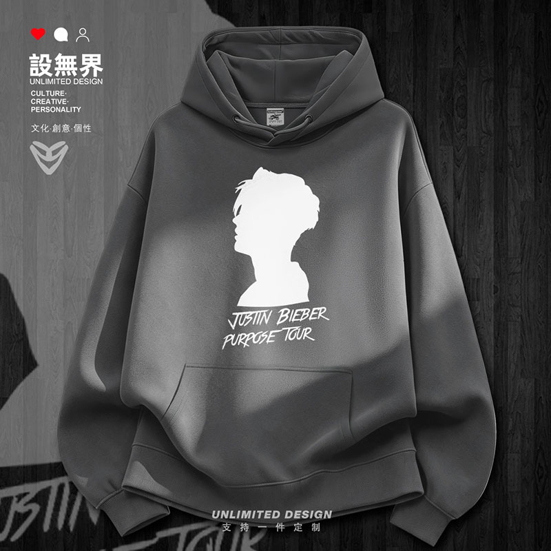 贾斯汀比伯JustinBieber加绒卫衣图片