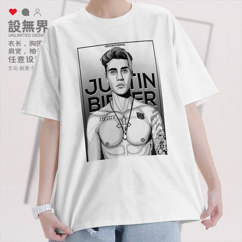 贾斯汀比伯JustinBieber短袖T恤图片