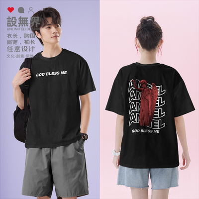 好运天使雕像GodBless短袖T恤