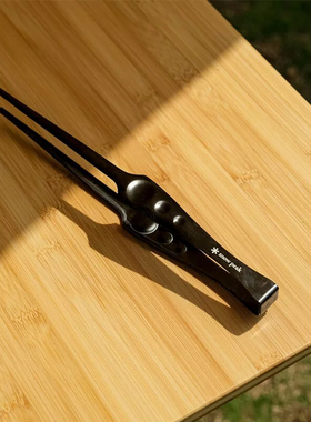 SnowPeak雪峰户外烧烤夹露营野餐不锈钢烤肉夹BBQ鹤嘴夹CS-370