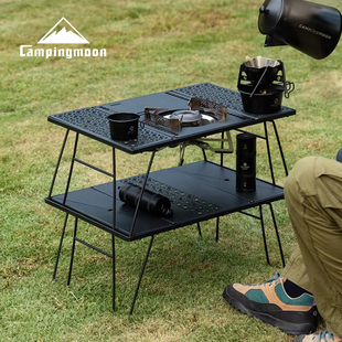 柯曼简易茶桌自驾游2单元折叠桌 IGT模块拓展烧烤露营野餐桌CK-2G