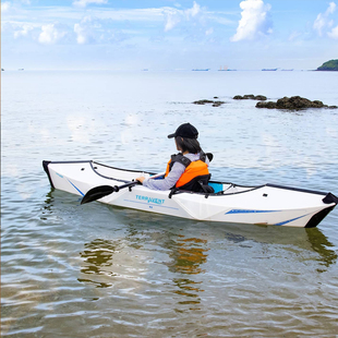 壹鲦Terravent皮划艇入门级折叠船轻量化便携独木舟钓鱼船易组装