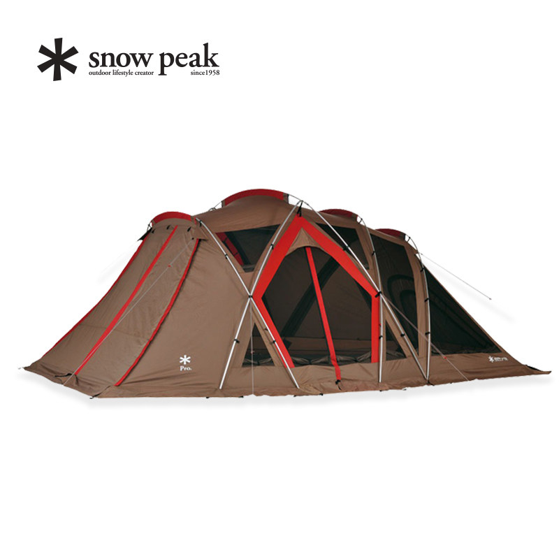 SnowPeak雪峰大型隧道帐户外露营过夜帐篷加长型野营客厅帐TP-660