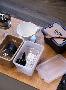 日本THOR迷你收纳箱1L小型灯具玻璃瓷器防撞整理箱电池电线储物箱