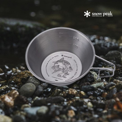 snowpeak雪峰钛碗【TT联名款】鱼雪拉碗户外露营野餐餐具轻量便携