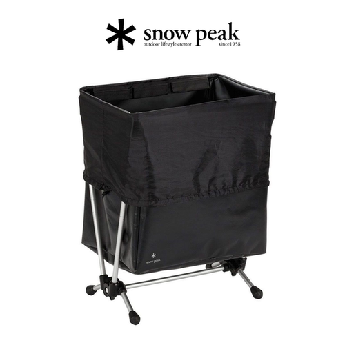 snowpeak雪峰铝合金垃圾架户外露营便携厨余垃圾分类收纳桶DB-030