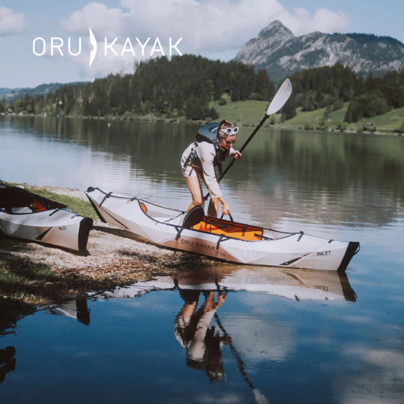 Oru kayak溪流Inlet皮划艇户外折叠船OK艇单人探险便携背包钓鱼船 - 实物图