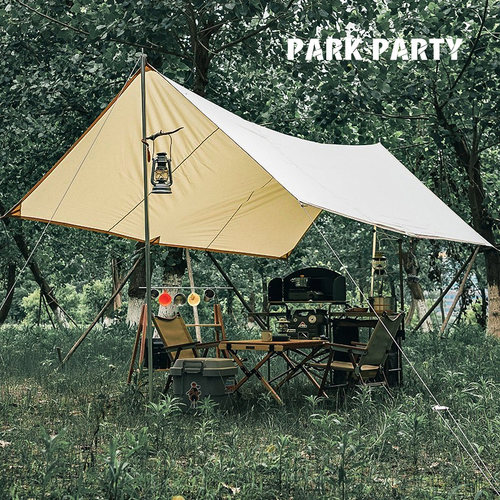 【特价清仓】PARK PARTY户外露营天幕TC棉布方形加厚防晒遮阳棚