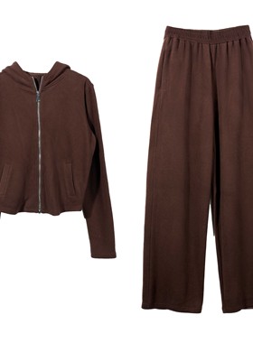 秋冬居家百搭气质女款运动休闲套装-YGAW220