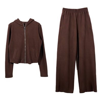 秋冬居家百搭气质女款运动休闲套装-YGAW220