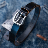 山岩纯手工皮带 腰带 商务正装 英国sedgwick&co.家JE马缰皮革 男士