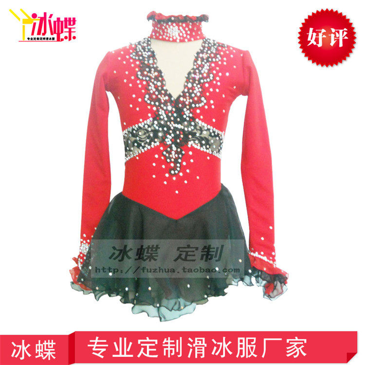 冰蝶专业定做花样滑冰比赛服装 儿童滑冰服 红色可爱溜冰裙在类目 运动/瑜伽/健身/球迷用品, 冰球/速滑/冰上运动, 滑冰服中 - 来自Buy2taobao.com提供专业的淘宝代购服务