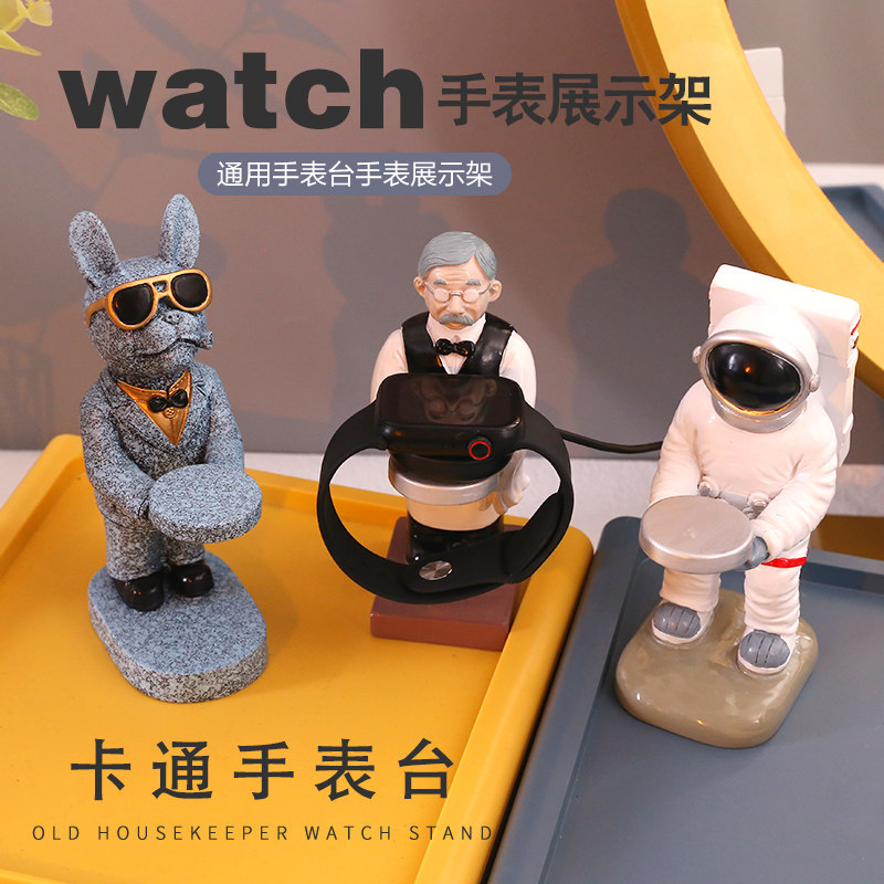 华为GT2Pro手表充电器支架创意宇航员适用于watch3充电底座太空人图片