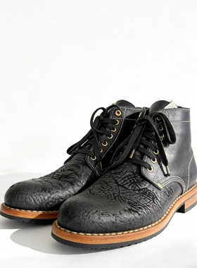 Visvimlaoliu25ss全手工欧复古工装靴3340深棕色