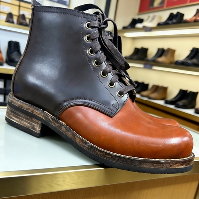 Visvimlaoliu25ss复古手工固特异工装靴