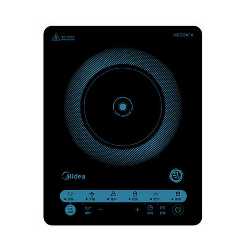 美的CLE2221电磁炉家用2200瓦配汤锅炒锅大功率爆炒菜烧水