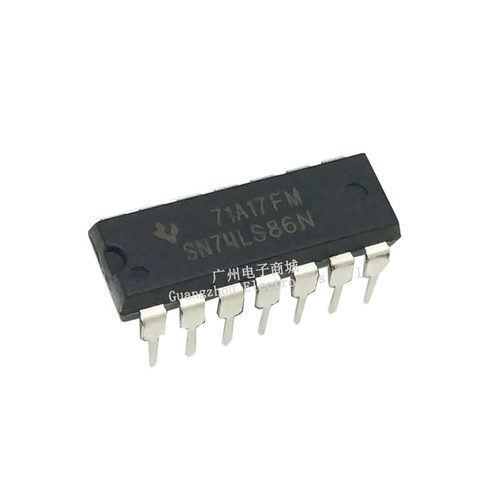 SN74LS86N逻辑芯片DIP14电源缓冲继电器71A17FM液晶屏模块IC