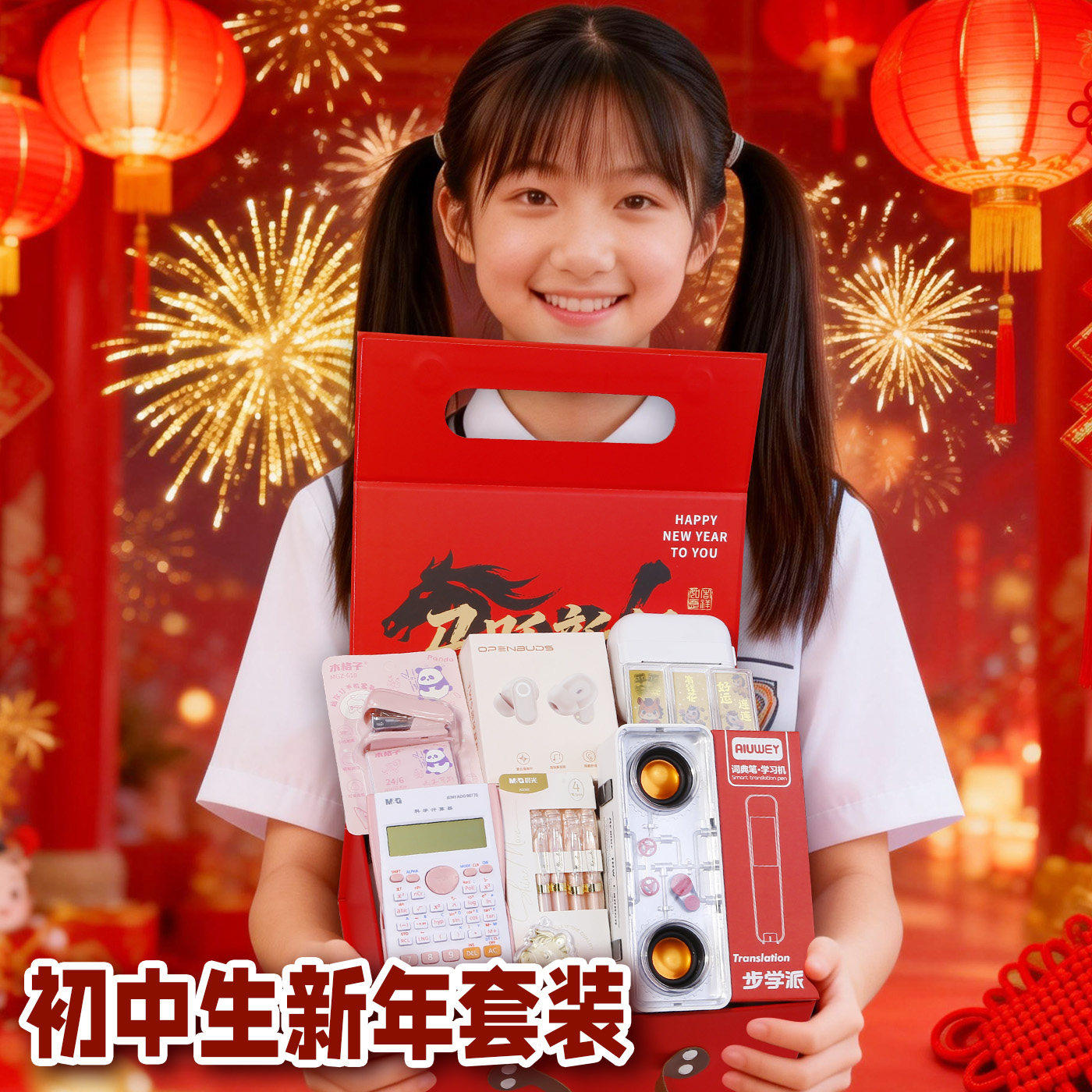 2026新年文具套装礼盒创意礼物礼品初中生开学大礼包送女生高颜值