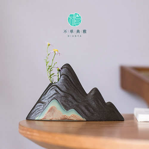 花瓶中式风禅意陶瓷水培装饰摆件