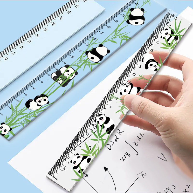 小学生专用尺子直尺20cm厘米标尺亚克力文具用品绘图刻度熊猫可爱,文具电教/文化用品/商务用品,各类尺/三角板/量角器,淘宝优惠券,粉丝福利购,淘宝优惠卷
