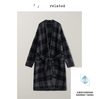 有关related|小水滴|  高级感大衣女秋冬设计感慵懒风长袖外套