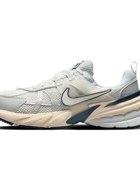 Nike 生活休闲鞋 灰色 平跟 系带 防滑耐磨 低帮 男女通用 春