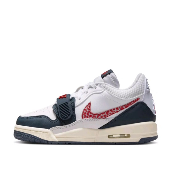 Jordan Legacy 312 午夜蓝 皮革 运动舒适 低帮 大童篮球鞋