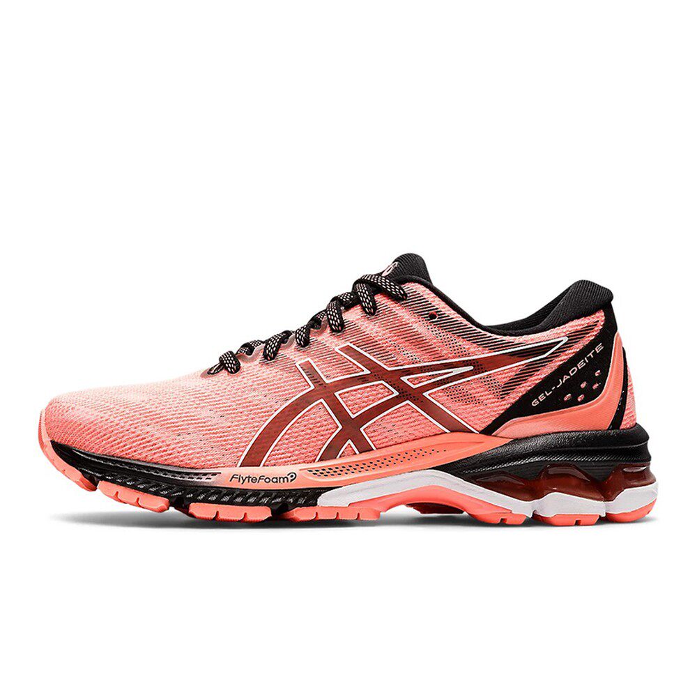 【攀登】 Asics 跑步鞋 粉色 平跟 低帮 公路跑步机塑胶跑道 圆头