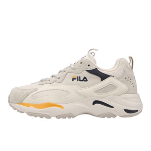 FILA 织物 白色 厚底 圆头 春秋冬夏 低帮 男女通用 老爹鞋 系带