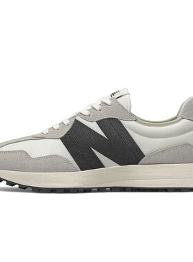 New Balance 跑步鞋 休闲 四季通用 低帮 圆头 系带 织物二层牛皮