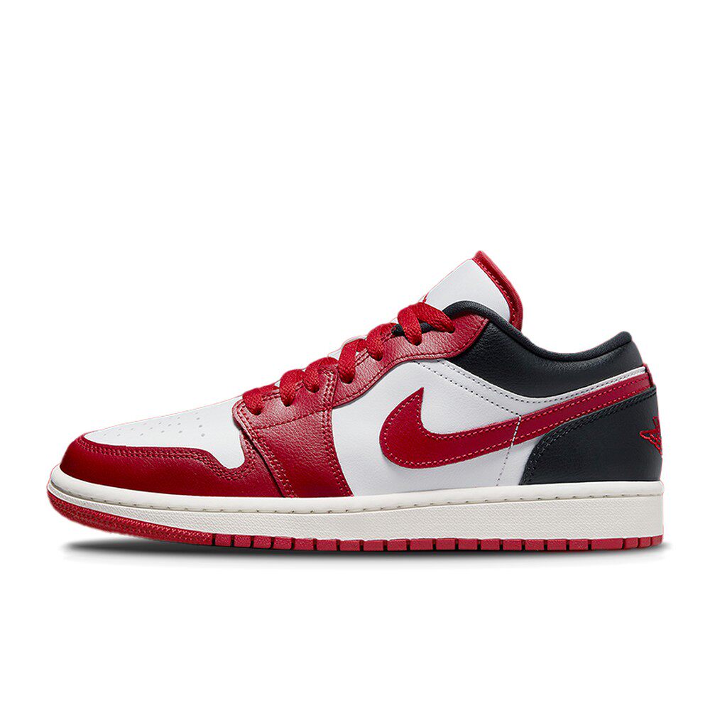 Jordan 复古篮球鞋 透气 圆头 系带 平跟 低帮 四季通用 女 白色