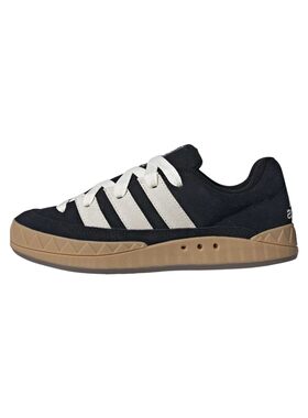 adidas 板鞋 男女通用 黑色 系带 四季通用 圆头 平跟