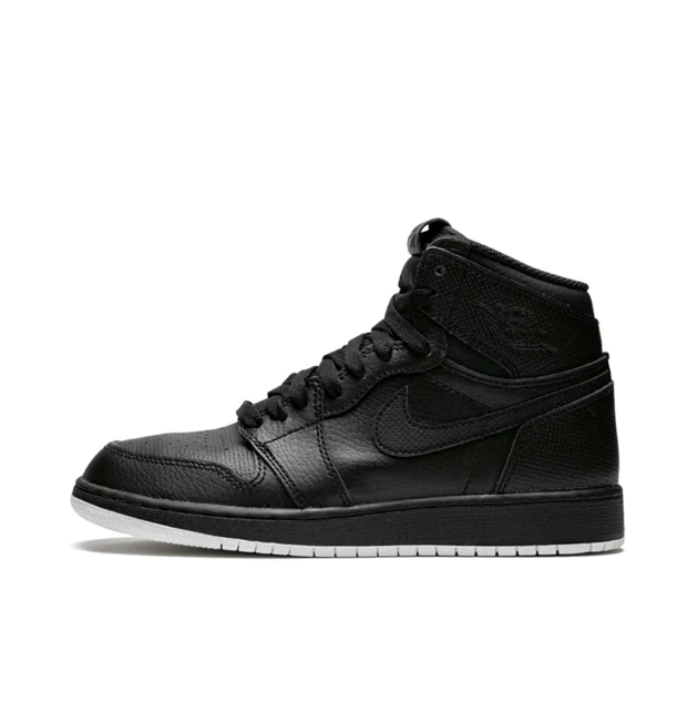 Jordan Air Jordan 1 Retro Black Perforated高帮篮球鞋男款黑色