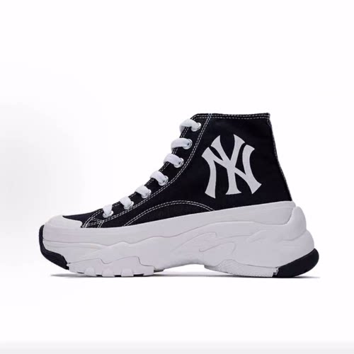 MLB Chunky High new york yanker  高帮 帆布鞋 男女同款
