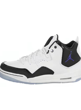 Jordan Courtside 23 织物 休闲舒适耐磨 中帮复古篮球鞋女款白黑