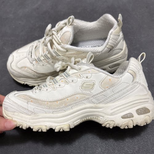 【攀登】 Skechers/斯凯奇 老爹鞋 低帮 白色 平跟 系带 女