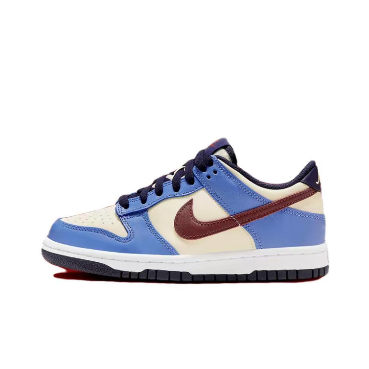 Nike Dunk Low 舒适休闲 防滑耐磨 低帮 儿童板鞋 蓝米红 青少年,运动鞋new,板鞋,淘宝优惠券,粉丝福利购,淘宝优惠卷