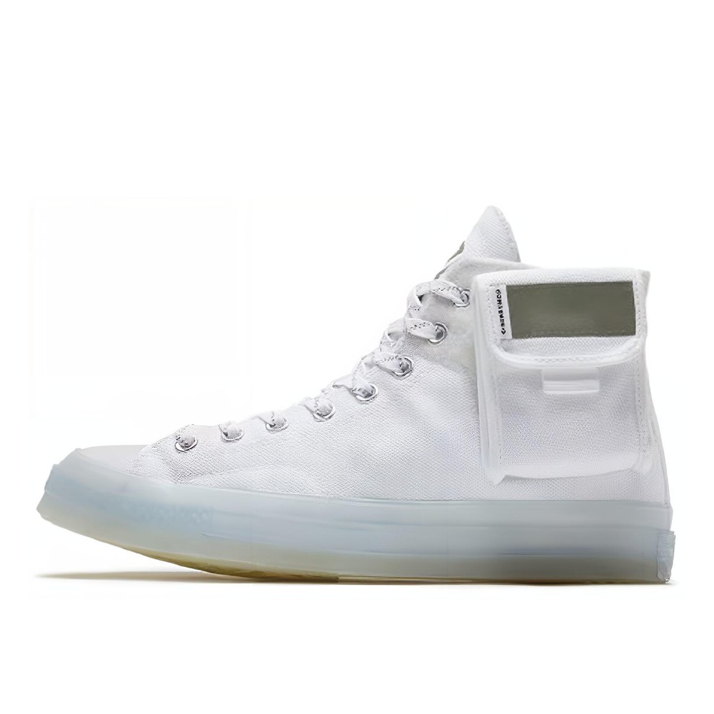 【攀登】 Converse 帆布鞋 耐磨轻便 高帮 圆头 白色 男女通用