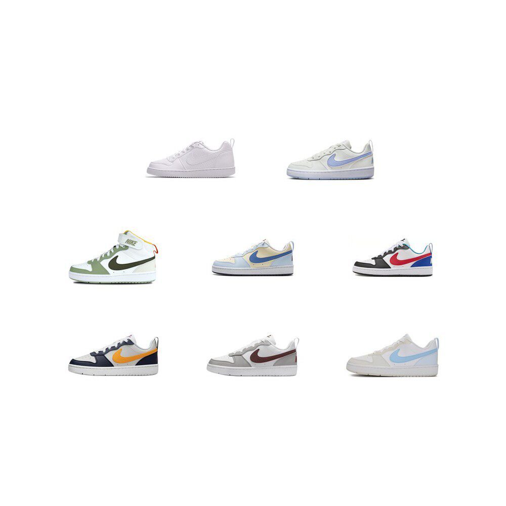 【攀登】NikeCourtBorough合成革Low舒适运动休闲减震耐磨低帮