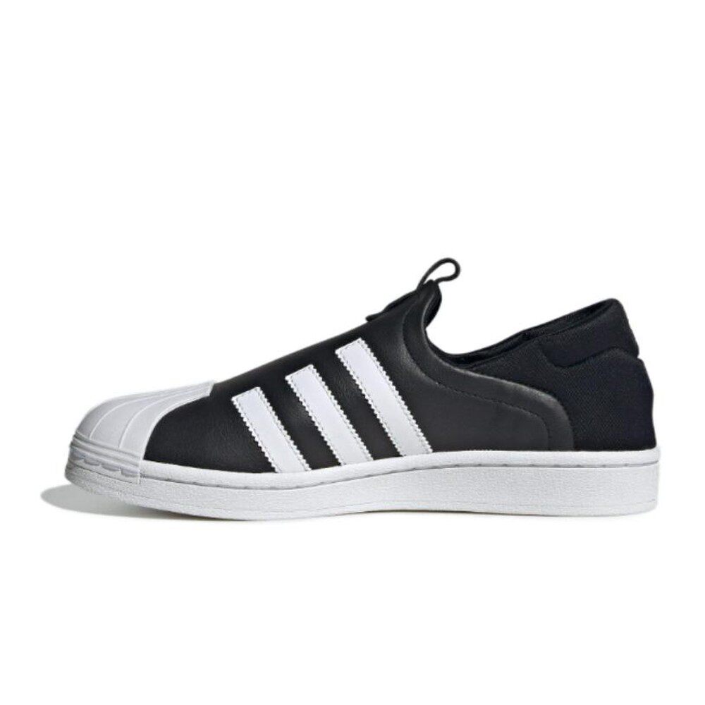 【攀登】 adidas originals 板鞋 黑色 套脚 女 皮革 减震耐磨
