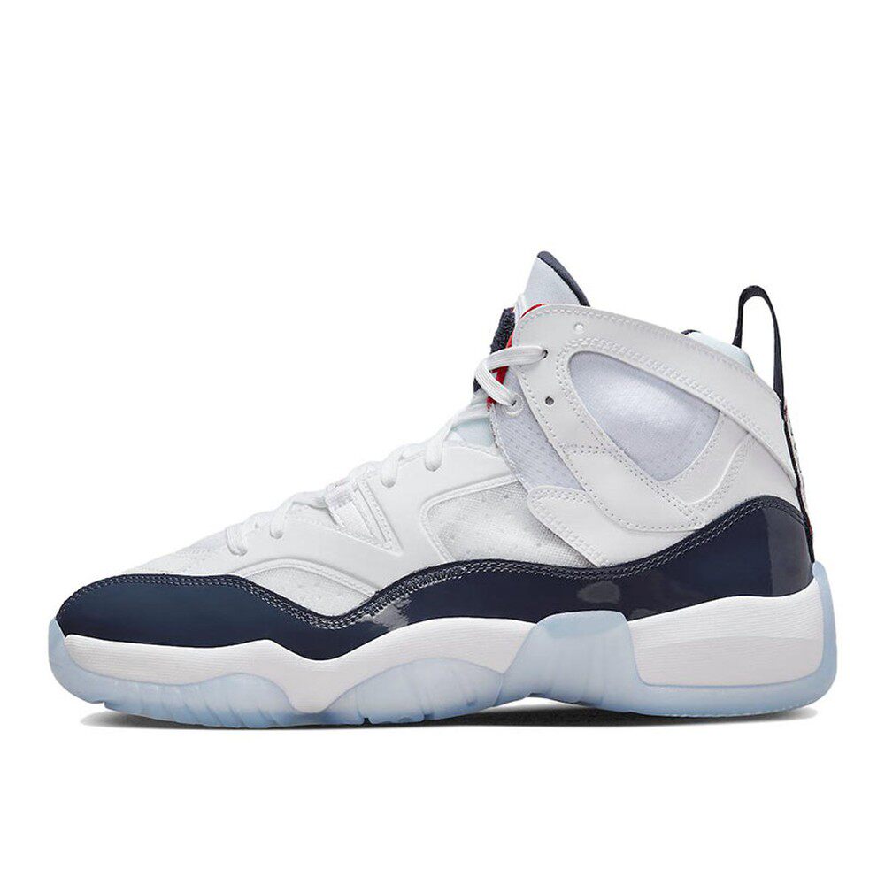 【攀登】 Jordan 复古篮球鞋 男 高帮 系带 四季通用 圆头 白色