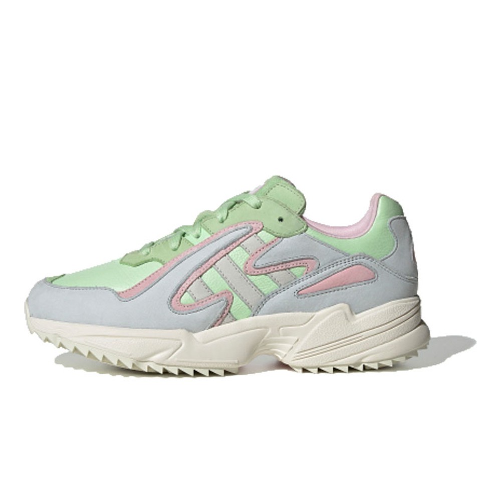 【攀登】 adidas originals 生活休闲鞋 牛皮织物 厚底 系带