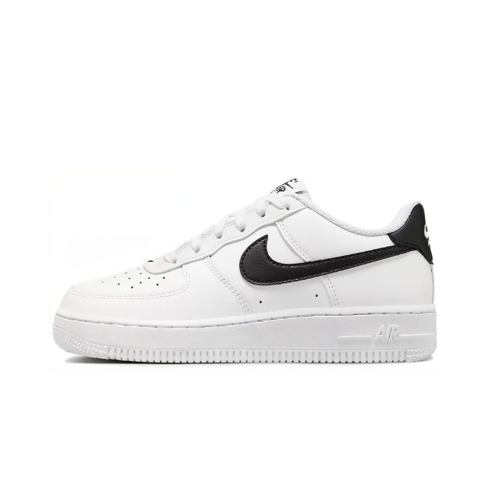 【攀登】 Nike 儿童板鞋 春夏冬 防滑耐磨 皮革 低帮 黑色 白色