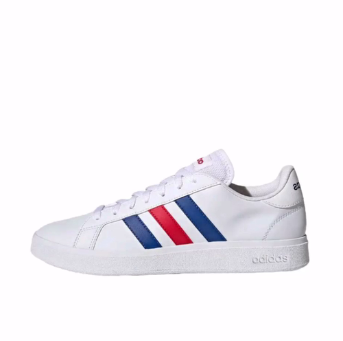 adidas neo GRAND COURT Base 时尚 低帮板鞋男女同款白蓝红