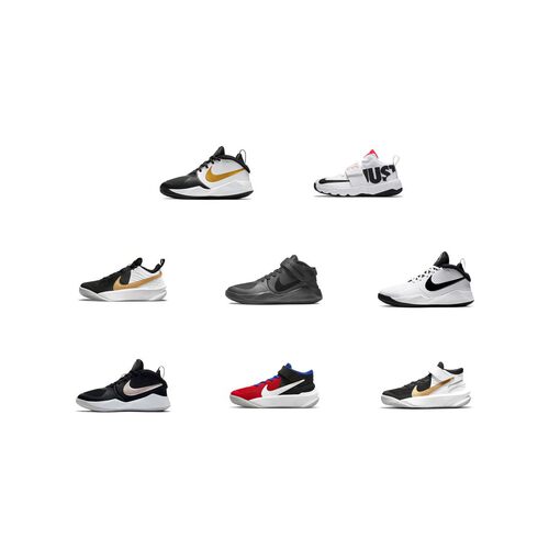 【攀登】Nike Team Hustle D 休闲 防滑减震耐磨 中帮 儿童篮球鞋