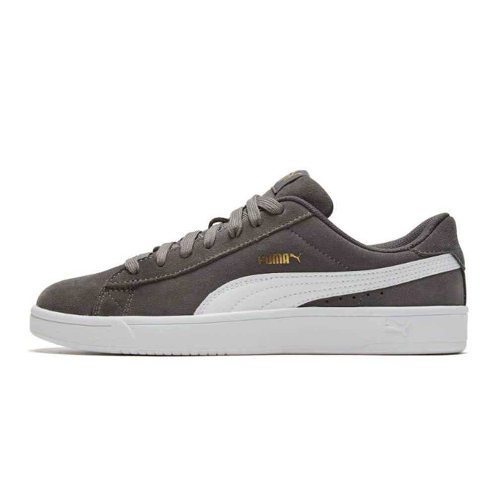 【攀登】 PUMA 板鞋 系带 白色 灰色 包裹性轻便 皮革 低帮