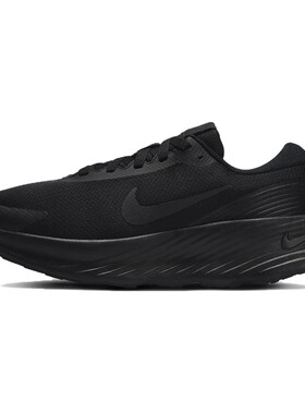 【攀登】 Nike 跑步鞋 黑色 系带 厚底 女 四季通用 防滑耐磨