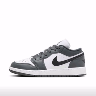 Low Iron Grey 白黑灰 Jordan 低帮儿童篮球鞋 Air