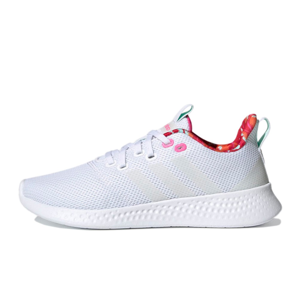 【攀登】adidas neo Puremotion 低帮 跑步鞋 女款 白灰