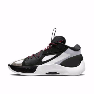 Jordan Zoom Separate PF 东契奇 圆头系带TPU中帮篮球鞋男款黑白